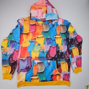 Breeke Oil Paint Art Impasto Hoodie Abstract 3D Graphic Print Streetwear Medium